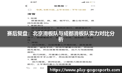 赛后复盘：北京滑板队与成都滑板队实力对比分析